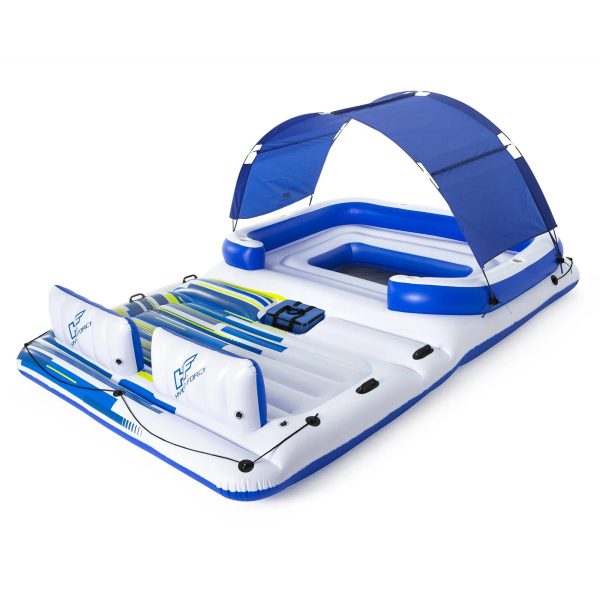 Bestway Hydro-Force Tropical Breeze 6-Person Inflatable Party Island Float - MadeInUSA