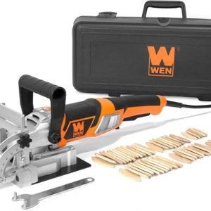 WEN JN8504 8.5Amp Plate and Biscuit Joiner with Case and Biscuits - MadeInUSA