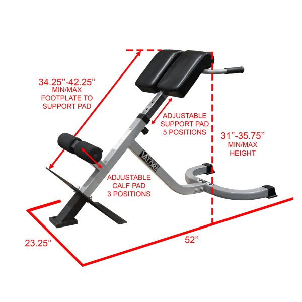 Valor Fitness - CB-13 - Adjustable Back Extension - MadeInUSA - Image 4