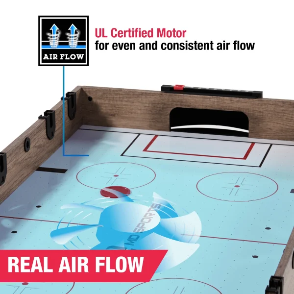 MD Sports 48 Combo Air Powered Hockey, Foosball, and Billiard Game Table - MadeInUSA - Image 5
