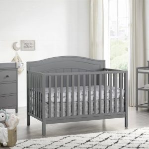 Oxford Baby North Bay 4-in-1 Convertible Crib - Dove Gray - MadeInUSA