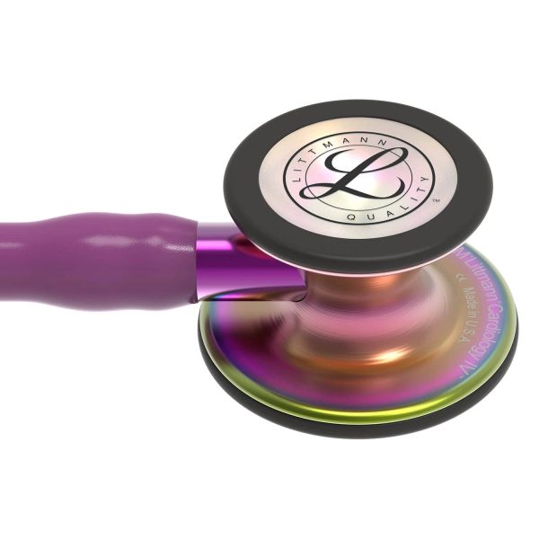 3M Littmann Cardiology IV Stethoscope Plum/Rainbow - MadeInUSA - Image 7