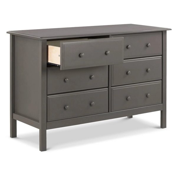 DaVinci Jayden 6 Drawer Double Dresser - Slate - MadeInUSA - Image 6