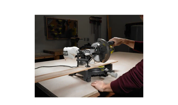 RYOBI Miter Saw TS1144A18MS01G 9 Amp 714 in. Compound Miter Saw with Universal QUICKSTAND - MadeInUSA - Image 4