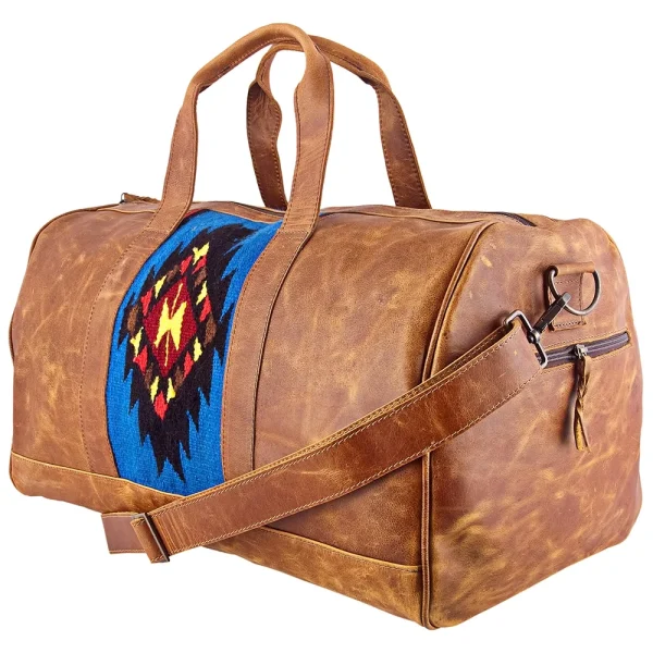 AD American Darling ADBGS174DAR Duffel Saddle Blanket Genuine Leather Women Bag Western Handbag Purse - MadeInUSA - Image 3