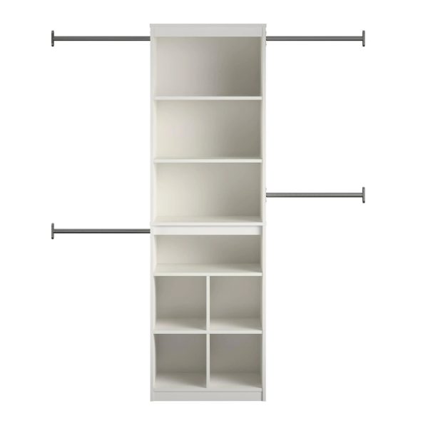 SystemBuild Rochon Closet Storage System, White - MadeInUSA - Image 5