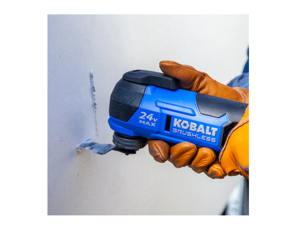 Kobalt KMT 2624A03 17Piece Brushless 24volt Max Variable Speed Oscillating MultiTool Kit with Soft Case 1Battery Included - MadeInUSA - Image 10
