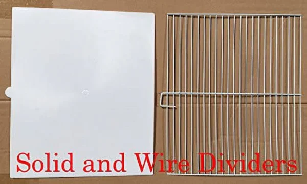 Combo-4 of Stack & Lock Double Breeding Breeder Flight Bird Quail Aviary Canary Finch Cage with Center Wire and Solid Dividers Side Breeding Nest Doors - MadeInUSA - Image 4