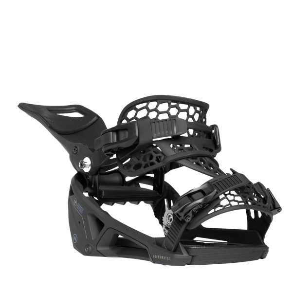Nidecker Supermatic Snowboard Bindings 2024 - White - MadeInUSA - Image 2