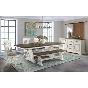Drake Backless Dining Bench with Wood Seat Imagio Home by Intercon - MadeInUSA