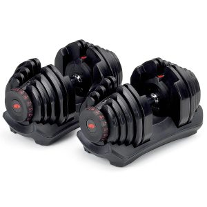 Bowflex SelectTech 1090 Workout Exercise Dumbbells w/ Adjustable Weight (2 Pack) - MadeInUSA
