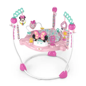 Disney Baby MINNIE MOUSE Forever Besties Infant Activity Center Jumper, Pink, Unisex, Newborn+ - MadeInUSA
