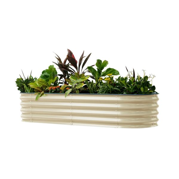 Self-Watering Garden Bed | Vego Garden, Pearl White / 2 x 4 ft - MadeInUSA
