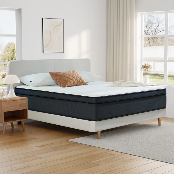 Queen Mattress, Madinog 12 inch Hybrid Mattress Medium Plush Innerspring Mattress in a Box,60X80X12 - MadeInUSA - Image 5