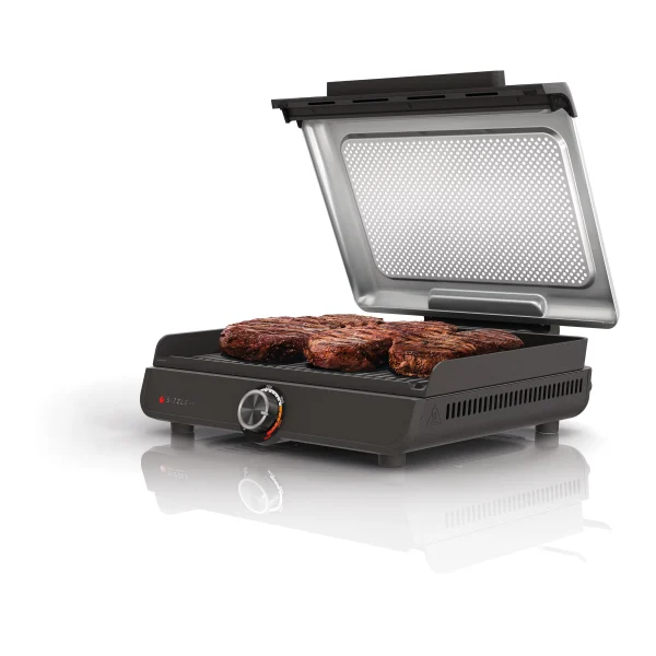 Ninja Sizzle Smokeless Indoor Grill with Nonstick Grill Plate, GR100 - MadeInUSA