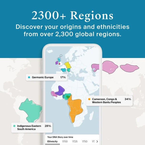 AncestryDNA Genetic Test Kit: Personalized Genetic Results, DNA Ethnicity Test, Complete DNA Test - MadeInUSA - Image 7