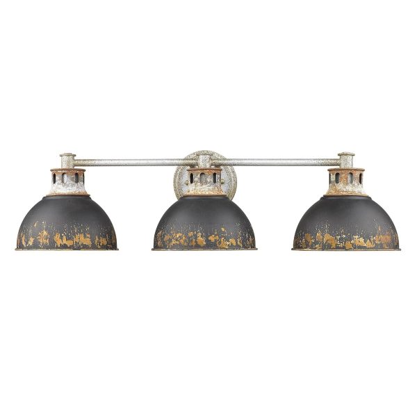 Golden Kinsley 3 Light Bath Vanity 0865 Ba3 AGV Teal (Aged Galvanized Steel) - MadeInUSA - Image 6