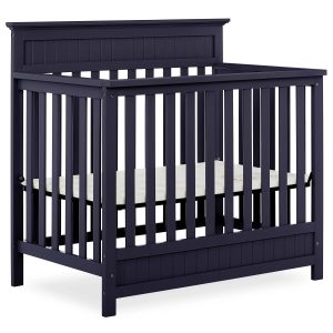 Dream On Me Harbor 4-in-1 Convertible Mini Crib in Pebble Grey - MadeInUSA