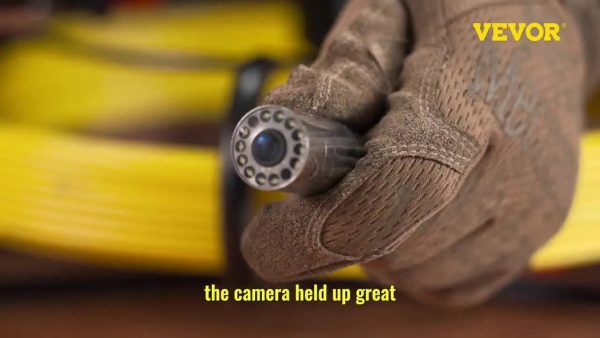 VEVOR Sewer Camera, 32.8ft 4.3-in Screen, Pipeline Inspection Camera with DVR Function and Snake Cable, Waterproof IP68 Borescope w/LED Lights - MadeInUSA - Image 10