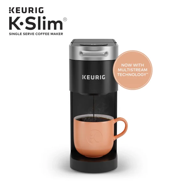 Keurig K- Slim Single Serve K-Cup Pod Coffee Maker, MultiStream Technology, Black - MadeInUSA - Image 2