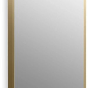 Kohler K-35570 Verdera 22" x 34" Rectangular Framed Medicine Cabinet - Moderne Brushed Gold - MadeInUSA