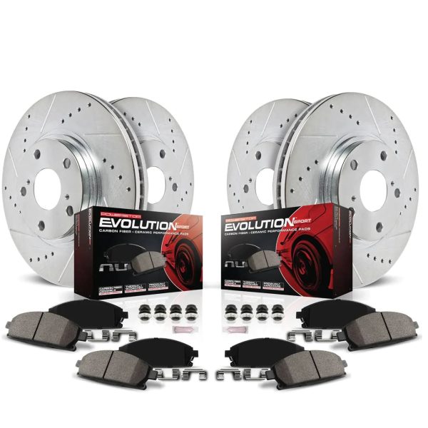 Power Stop K1618 - Front and Rear Z23 Evolution Sport Brake Kit - MadeInUSA - Image 10