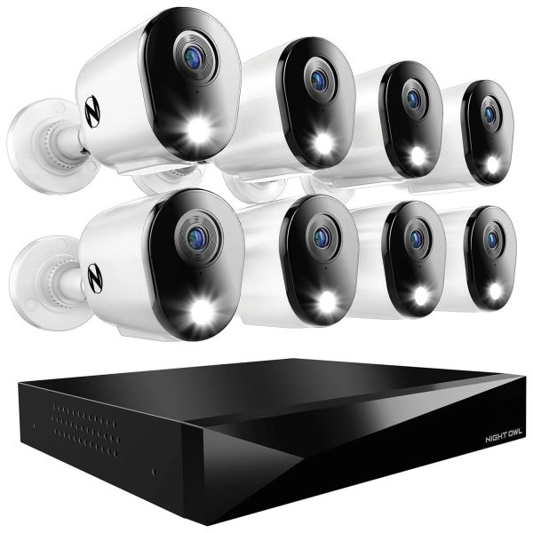 Night Owl 12 Channel DVR Home Security Camera System - 8 Pack - MadeInUSA