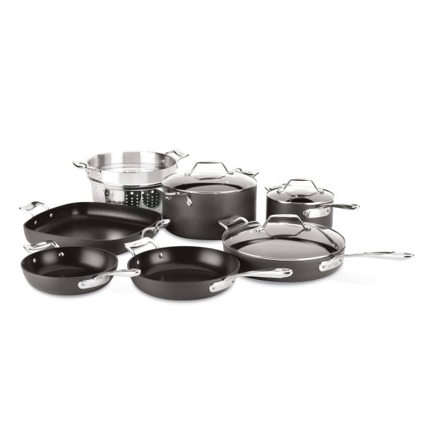 All Clad | Essentials Nonstick Cookware Set, 10-Piece - MadeInUSA
