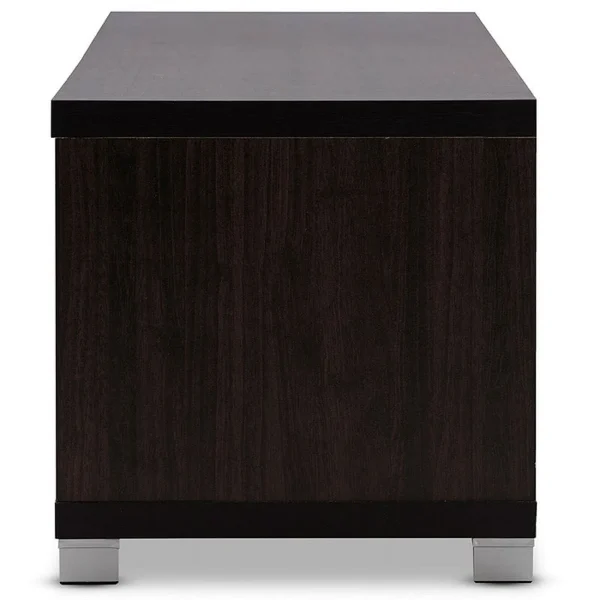 Bowery Hill 70"Tall TV Stand in Dark Espresso - MadeInUSA - Image 4