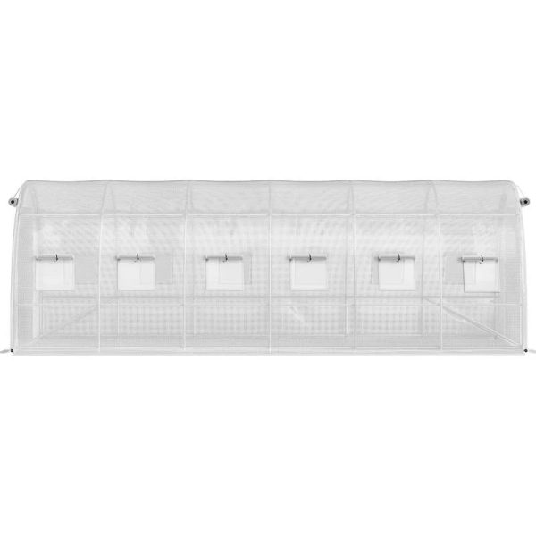 VEVOR Walk-In Greenhouse 10-20' Hot Planter House Gardening Galvanized Frame - 20'x10'x7' - MadeInUSA - Image 11
