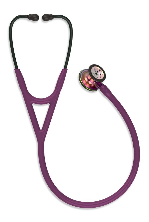 3M Littmann Cardiology IV Stethoscope Plum/Rainbow - MadeInUSA