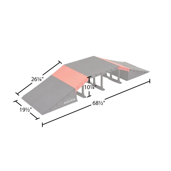 Elevate Outdoor Mini EZ-Link Skateboard Ramp Set with Slopes - MadeInUSA - Image 6