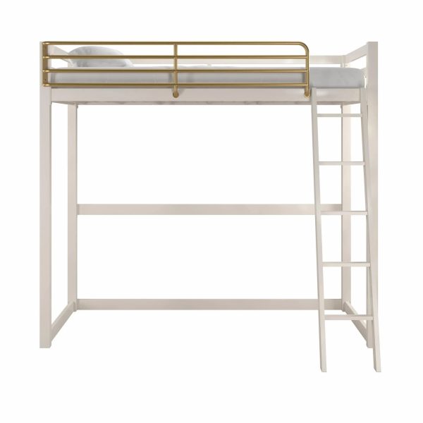 Little Seeds Monarch Hill Haven Twin Metal Platform Loft Bed by Little Seeds Bed Frame Colour: White Wayfair 72"H X 60"W X 79"D Vanities - MadeInUSA