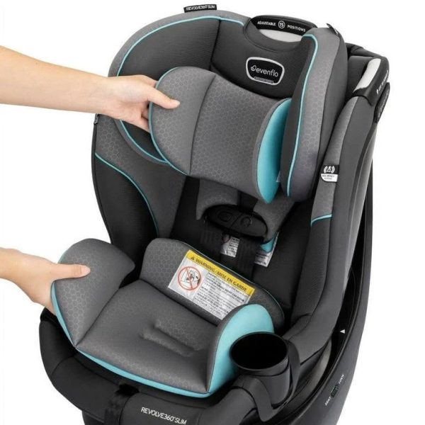Evenflo Revolve360 Slim 2-in-1 Rotational Car Seat - Canton - MadeInUSA - Image 5