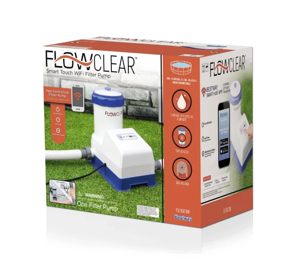 Flowclear 2000 Gal Smart Touch Wifi Above-Ground Pool Pump - MadeInUSA - Image 12