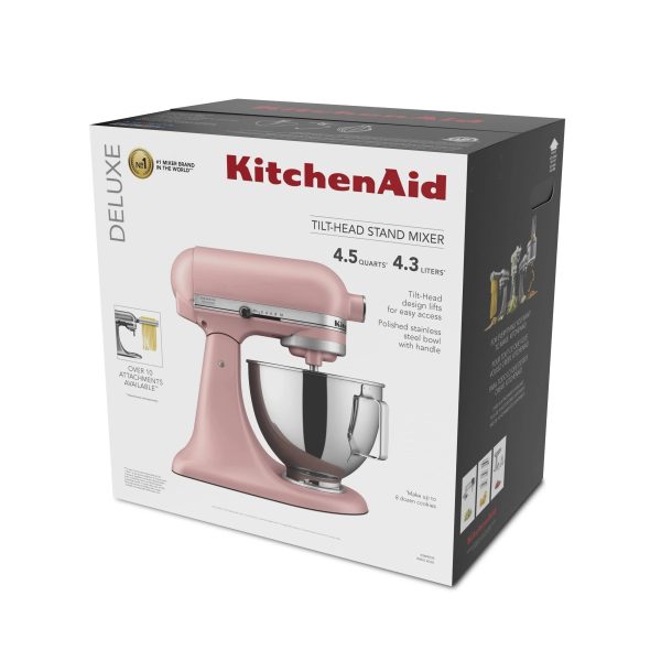 KitchenAid Deluxe 4.5 Quart Tilt-Head Stand Mixer, Dried Rose, KSM97 - MadeInUSA - Image 2