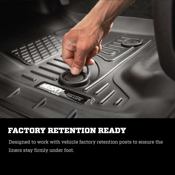 Husky Liners 98201 Combo Front & Back Weatherbeater Floor Liners, Black - MadeInUSA - Image 8