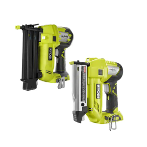RYOBI P320P318 ONE 18V Cordless 2Tool Combo Kit with 18Gauge Brad Nailer and 23Gauge 138 in. Headless Pin Nailer Tools Only - MadeInUSA