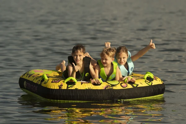 Body Glove Riverside 3-Person Yellow Waterskiing Towables - MadeInUSA - Image 7