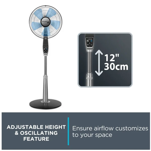 Rowenta Turbo Silence Extreme Stand Fan, VU5670U2 - MadeInUSA - Image 6