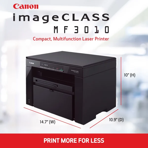 Canon imageCLASS MF3010 - Multifunction Laser Printer - MadeInUSA - Image 3