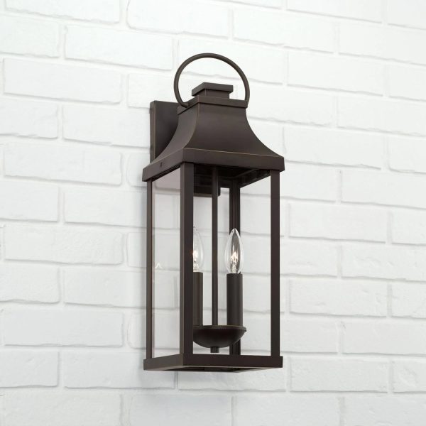Capital Lighting 946421OZ Bradford 2 Light Outdoor Wall Lantern Oiled Bronze - MadeInUSA - Image 3