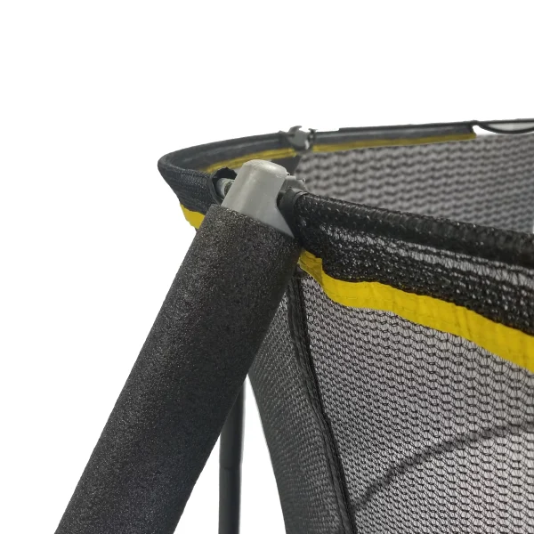 JumpKing 7.5-Foot Trampoline, with Enclosure, Black/Yellow - MadeInUSA - Image 7