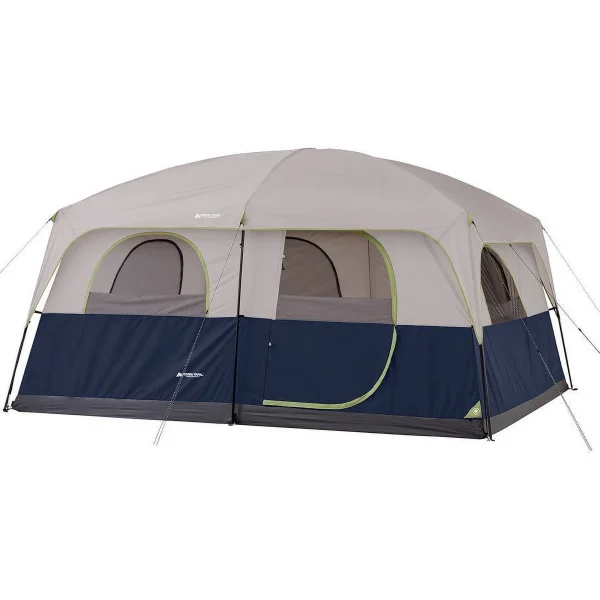 Ozark Trail 14' x 10' Family Cabin Tent, Sleeps 10, 13.5 lbs - MadeInUSA