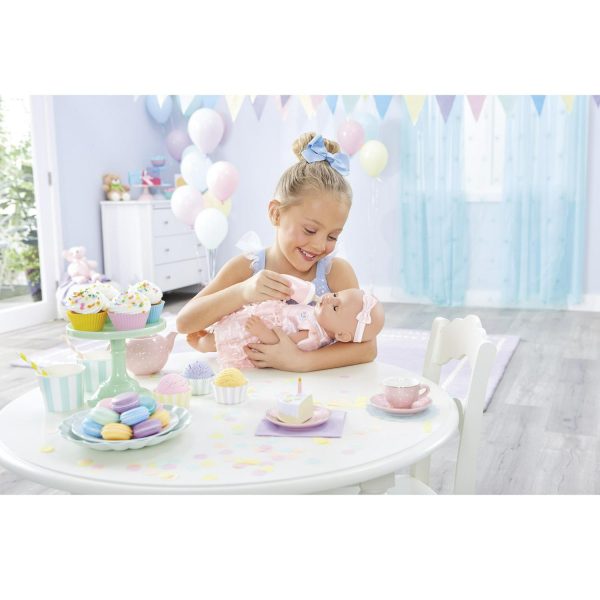 Baby Born Interactive Baby Doll Party Theme, Blue Eyes, 9 Ways to Nurture (Eats, Drinks, Cries, Sleeps, Bathes, and Wets), Toys for Toddlers and Preschool Girls and Boys 2 3 4+ - Image 4