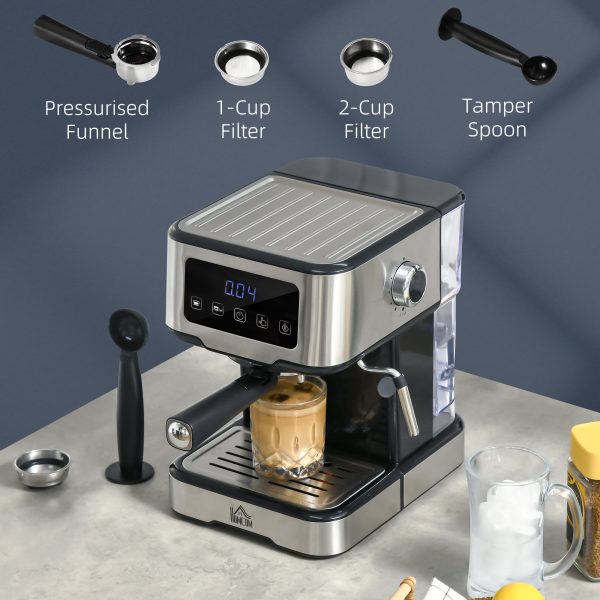 Espresso Coffee Maker Machine 15-Bar Frother Latte Cappuccino - MadeInUSA - Image 8