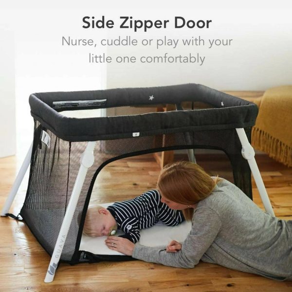 Lotus Travel Crib - Backpack Portable, Lightweight, Easy to Pack Play-Yard - MadeInUSA - Image 5