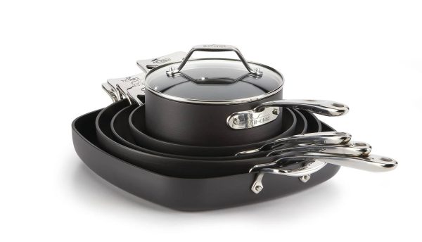 All Clad | Essentials Nonstick Cookware Set, 10-Piece - MadeInUSA - Image 7