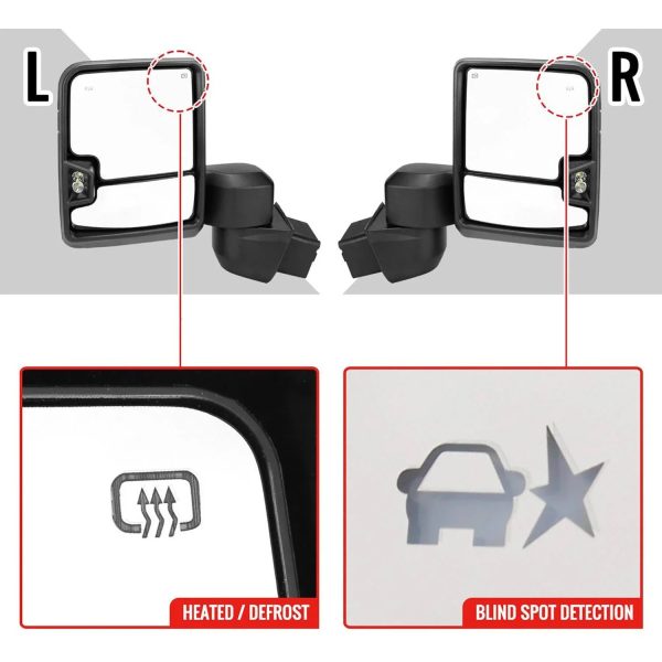 2021 Chevy Silverado 2500 Spec-D Towing Mirrors - MadeInUSA - Image 11