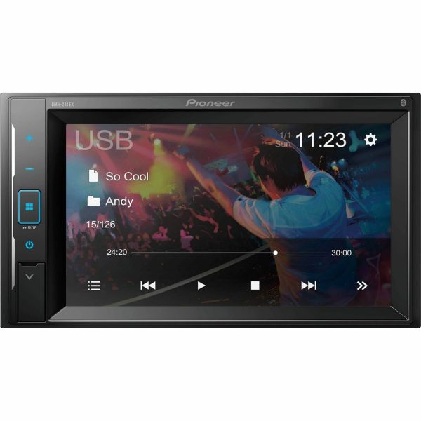 Pioneer Dmh-241ex Touchscreen Digital Media Receiver with Bluetooth - MadeInUSA